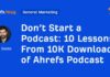 10 Lessons Learned from 10K Downloads of Ahrefs Podcast news-28072024-181235