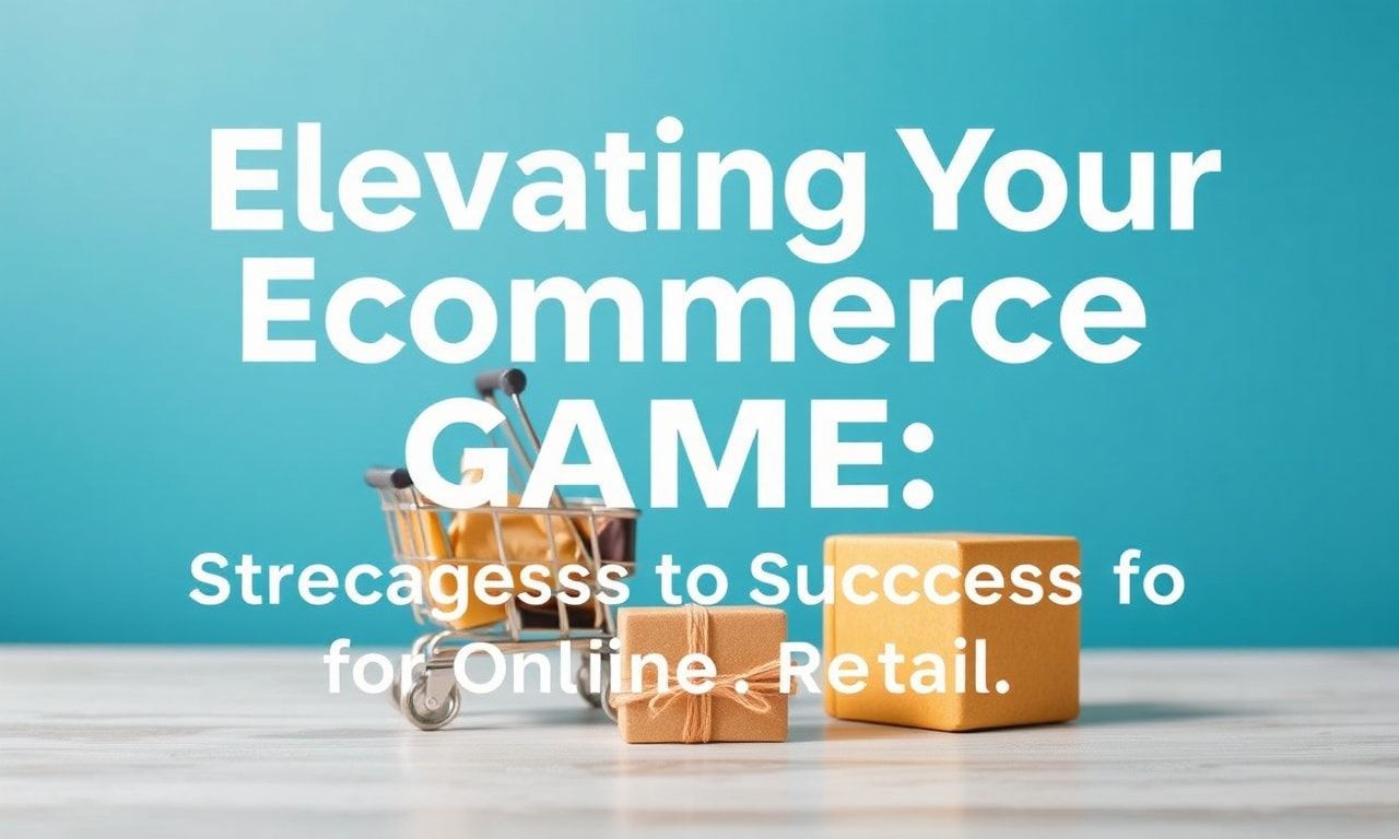 Elevating Your Ecommerce Game: Strategies for Success in Online Retail Elevating Your Ecommerce Game: Strategies for Success in Online Retail