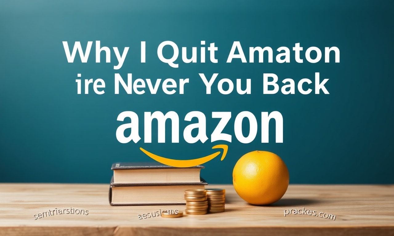 Why I Quit Amazon and Never Looked Back Why I Quit Amazon and Never Looked Back